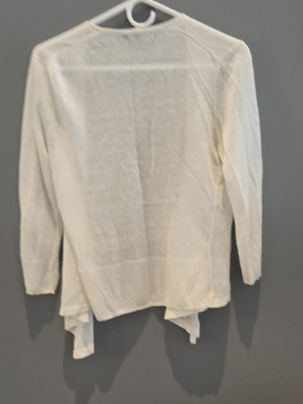 NIC+ZOE Cream Open-Front Lightweight Cardigan - Picture 4 of 4